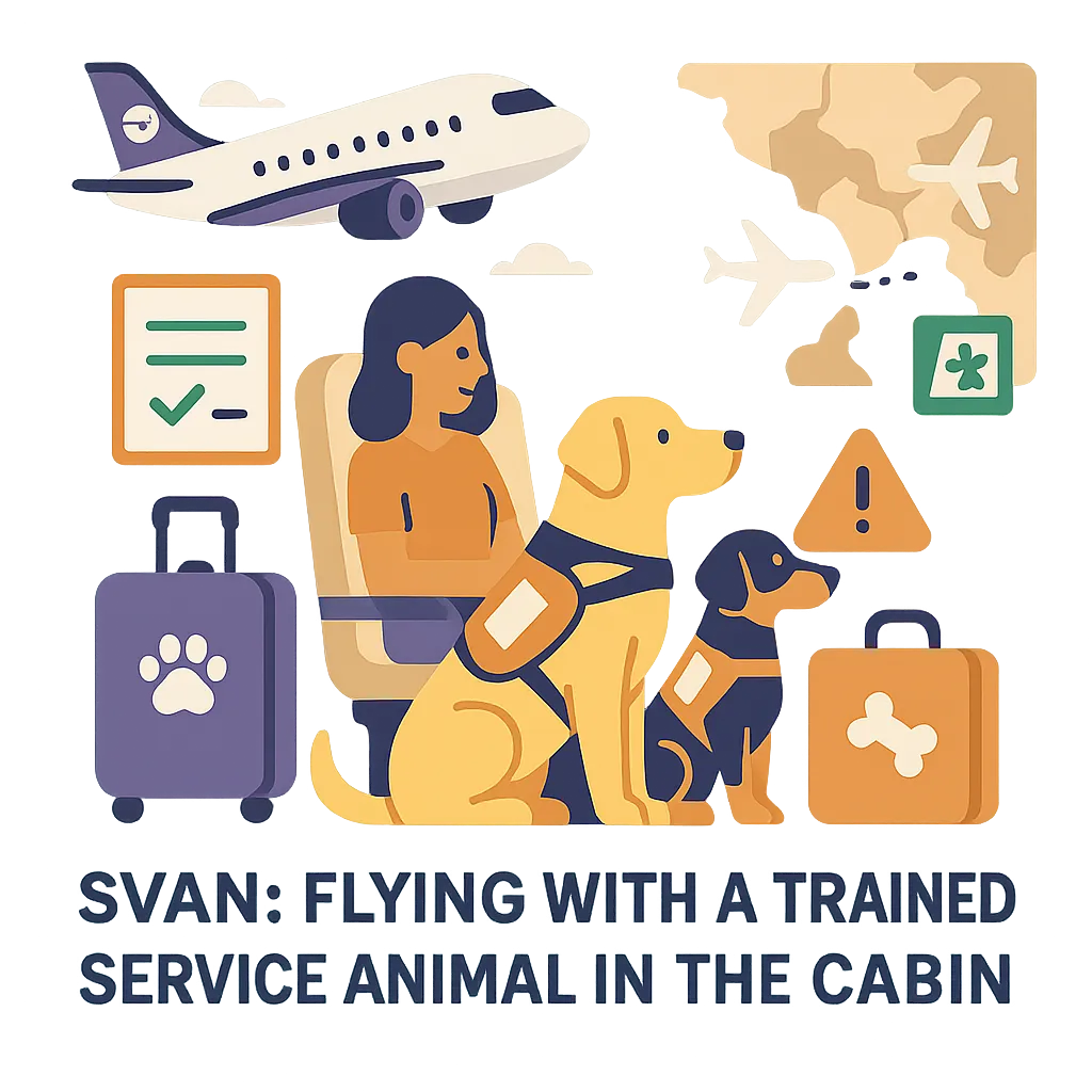 Featured image for SVAN: Flying With a Trained Service Animal in the Cabin